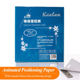 AOOKMIYA Kuelox 200 folhas de animação posicionamento papel resistente liso estável 3 buraco posicionamento design boa transparência papelaria escola