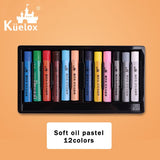 AOOKMIYA Kuelox-arte macia em óleo para pasta, lápis de macaron/morandi/graduação artística em 12/24/36 cores, solúvel em água/oleosa, pintura em pastel