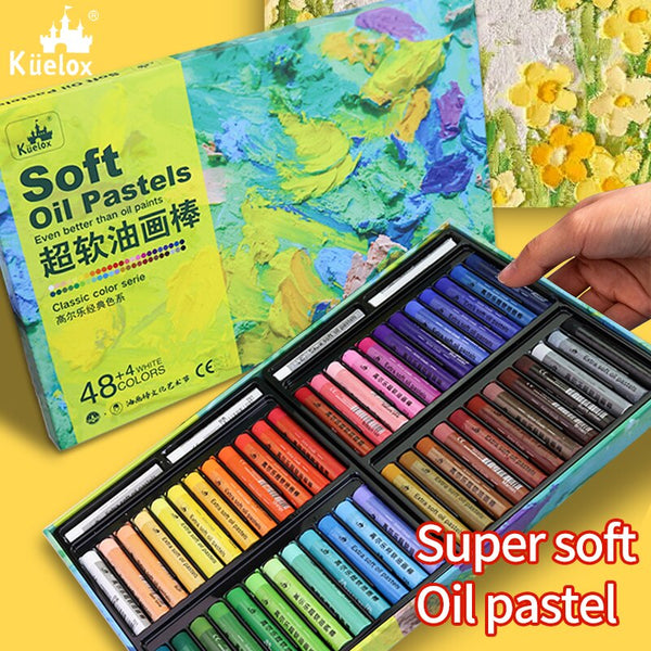 AOOKMIYA Kuelox clássico cor pesada óleo pastel profissional pintura super macio óleo pastel pastel lápis de papelaria para o presente arte escola suprimentos