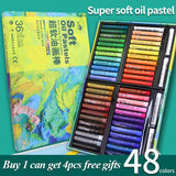 AOOKMIYA Kuelox clássico super macio óleo pastel pintura profissional cor pesada óleo pastel para presente arte escola artigos de papelaria suprimentos lápis