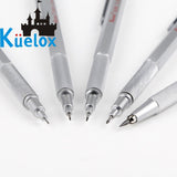 AOOKMIYA Kuelox lápis mecânico de metal completo 0.3/0.5/0.7/0.9/2.0mm quadrinhos desenho automático lápis profissional classe 1 pçs