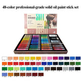 AOOKMIYA Kuelox óleo macio artístico pastéis mini profissional sólido oleoso água-solúvel pintura pigmento lápis para presente arte escola suprimentos