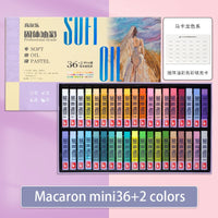 AOOKMIYA Kuelox óleo macio artístico pastéis mini profissional sólido oleoso água-solúvel pintura pigmento lápis para presente arte escola suprimentos