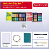 AOOKMIYA Kuelox macaron óleo super macio pastel profissional pintura cor pesada óleo pastel para presente arte escola artigos de papelaria suprimentos lápis