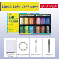 AOOKMIYA Kuelox super óleo macio pastel pintura profissional cor pesada pastel de óleo para presente arte escola artigos de papelaria suprimentos lápis