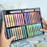 AOOKMIYA Kuelox super óleo macio pastel pintura profissional cor pesada pastel de óleo para presente arte escola artigos de papelaria suprimentos lápis