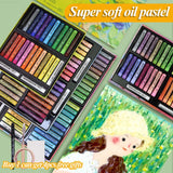AOOKMIYA Kuelox super óleo macio pastel pintura profissional cor pesada pastel de óleo para presente arte escola artigos de papelaria suprimentos lápis