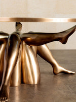 Led estilo italiano de vidro de aço inoxidável mesa café arte design luz luxo personalizado criativo pequena mesa redonda