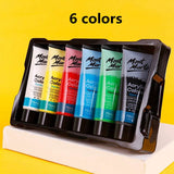 MONT MARTE 75 ML Artist Acrylic Paint Set Tubes for Canvas River Rocks Glass Wood Fabric Ceramic Craft Painting Art Supplies