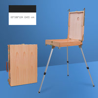 AOOKMIYA  Male Easel Wooden Painting Easel Box Caballete Pintura Portable Sketching Oil Painting Box Gouache Easel Painter Art Supplies