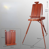 AOOKMIYA  Male Easel Wooden Painting Easel Box Caballete Pintura Portable Sketching Oil Painting Box Gouache Easel Painter Art Supplies