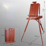 AOOKMIYA  Male Easel Wooden Painting Easel Box Caballete Pintura Portable Sketching Oil Painting Box Gouache Easel Painter Art Supplies