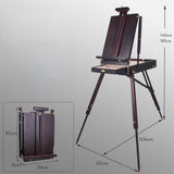 AOOKMIYA  Male Easel Wooden Painting Easel Box Caballete Pintura Portable Sketching Oil Painting Box Gouache Easel Painter Art Supplies