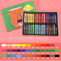 Maries Soft Oil Pastel 12/24/36 Artist Aqua Oil Pastel Washable Graffiti Painting Drawing Crayon Pen for Painting Art Stationery