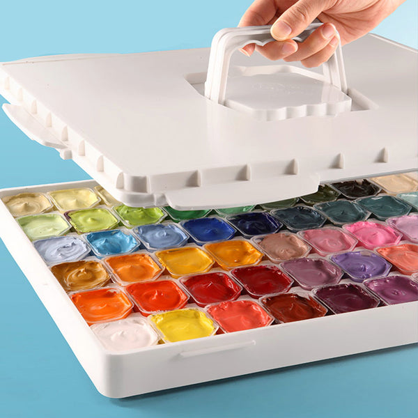 AOOK HIMI MIYA Gouache Paint Set, 56 Colors x 30ml Unique Jelly Cup Design  in a Carrying Case Perfect for Artists, Students, Gouache Opaque Watercolor