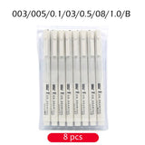 Marvy 4600 6/8/13pcs Pigment Liner Neelde Water-proof Drawing Pen Pigma Micron Sunproof Marker Pen for Sketching Office School