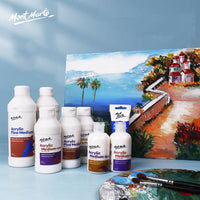 Mont Marte Premium Acrylic Paints Flow Medium Clear Texture Gesso Professional White Texture Gesso For Artist Painting