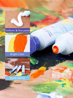 Mont Marte Water Mixable Oil Paint 37/100ml Tubes Premium H2O Tubes Mixable with A Range of Mediums. Easily Washes Up with Water