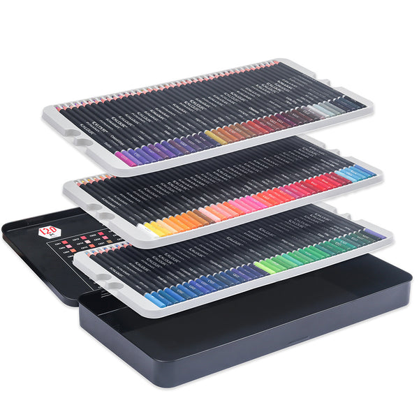 OOKU Premium 120 Colored Pencils  Oil Based & Soft Core & High Pigmen —  CHIMIYA