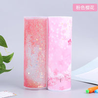 Multifunctional creative pencil case password lock quicksand stationery box large capacity office stationery school supplies