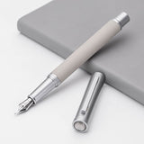 NEW Fountain Pen With Luxury Set 0.5mm Black F Nib Converter Pen Steel Ink Pens Simple Business Signing Pen Writing Pens