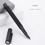 NEW Fountain Pen With Luxury Set 0.5mm Black F Nib Converter Pen Steel Ink Pens Simple Business Signing Pen Writing Pens