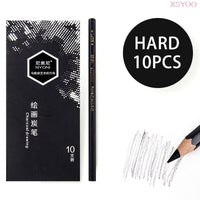 NYONI  10/12Pcs 14B Pencil Set Dedicate Charcoal Pencil Soft Medium Hard Painting Pencils Sketch Pencil Art Supplies Staionery