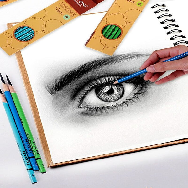DELI Sketching Art Set Profesional Sketch Charcoal Pencils Art