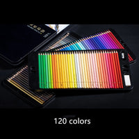 NYONI 24/36/48/72/120 colors Professional Colored Pencils Soft Oil Drawing Pencil Set For Drawing School Art Painting Supplies