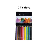 NYONI 24/36/48/72/120 colors Professional Colored Pencils Soft Oil Drawing Pencil Set For Drawing School Art Painting Supplies