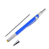 New 2MM 2B Lead Holder Automatic Mechanical Drafting W/Sharpener Head+12PCs Leads For Student Drawing Sketch Write Art Supplies