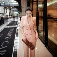 AOOKDRESS New Spring/Summer Women's Small Suit Set Stylish Suit Falling Wide-Legged Pants Show Slim Two-Piece Set