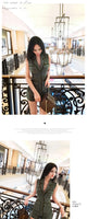 AOOKDRESS summer dress new workwear suit sleeveless suit collar jacket fashion shorts sexy two-piece set