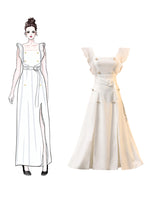 AOOK   first dress along, the dress women 2019 new noble party party party white birthday party dress(L )