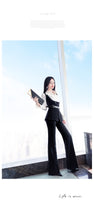 AOOKDRESS  spring women's three-piece fashion OL suit 2021 new temperament white shirt vest flared pants