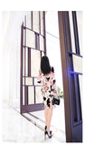 AOOKDRESS Early autumn printed dress suit female 2021 new goddess fan suit jacket sleeveless dress two-piece suit