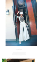 AOOKDRESS spring and summer playful western style suit female lapel long-sleeved jacket flared pants suit two-piece temperament