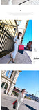 spring OL professional nine-point sleeve jumpsuit women 2021 new temperament waist slim white jumpsuit