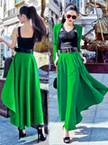 AOOKDRESS Spring/Summer Sexy Set New Thin Fork Top Jacket Fashion Vest Skirt Three-piece Set