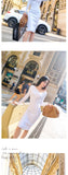 AOOKDRESS autumn mid-length dress new solid color long-sleeved slim slim sexy base knitted skirt