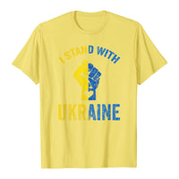 I Stand With Ukraine T-Shirt 支持乌克兰T恤男短袖亚马逊外贸