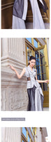 AOOKDRESS Summer Women's Sleeveless Vest Set New Fashion Mesh Stitched Trousers Two-Piece Set