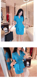 AOOKDRESS ladies fashion professional skirt suit summer new sleeve waistcoat bag hip skirt two-piece suit