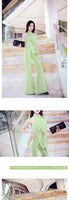 AOOKDRESS ladies wind summer suit tide new irregular neck strapless dress micro bell pants two-piece suit