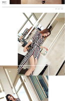 AOOKDRESS rimmed beach dress seaside vacation dress spring/summer new sexy strap long-sleeved waist-length dress