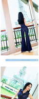 AOOKDRESS summer fashion suit women's new sleeveless shirt collared top trousers temperament goddess fan two-piece set