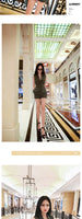 AOOKDRESS summer dress new workwear suit sleeveless suit collar jacket fashion shorts sexy two-piece set