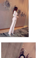 AOOKDRESS spring new style OL color matching slim single-breasted blazer two-piece suit