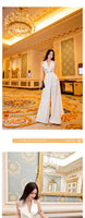 AOOKDRESS skirt suit female summer new style sleeveless shirt collar long skirt wide leg trousers playful two-piece suit