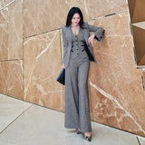 AOOKDRESS vest suit women spring and autumn new fashion western style vest vest + wide leg trousers two-piece suit